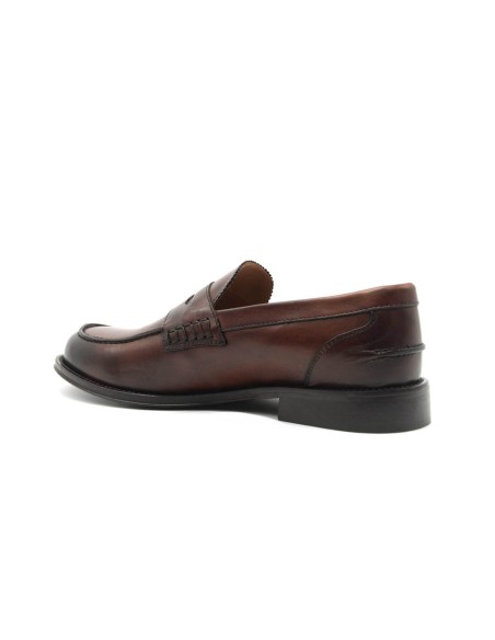 Exton mocassino elegante fondo cuoio